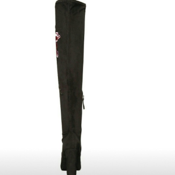 1DAYSALE🔥STEVE MADDEN BLACK OVER THE KNEE BOOTS - Picture 5 of 8